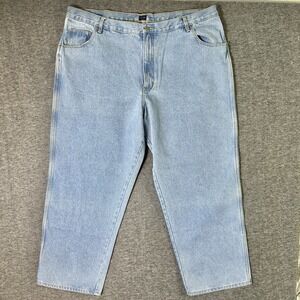 Basic Editions Jeans Men's 44x29 Blue Light Wash Denim Baggy Streetwear Y2K